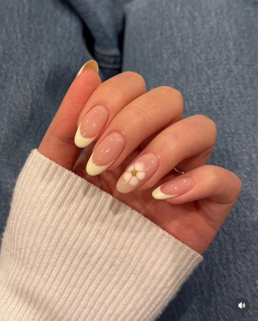 Mẫu nail french trắng nhẹ nhàng tại Kim Loan Beauty Hòa Thành Tây Ninh