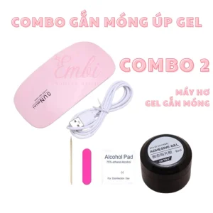Combo máy hơ+gel gắn nailbox Embi