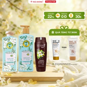 Dầu gội Thái Dương 7 bưởi tây 200ml/500ml, Dầu gội thảo dược dành cho tóc gàu, ngứa, nấm da đầu